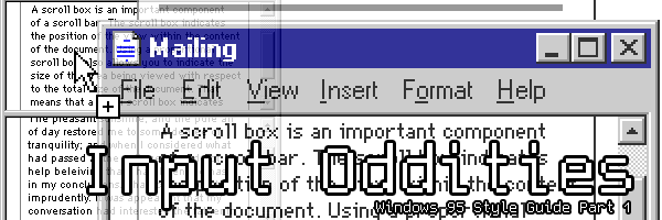 Input Oddities