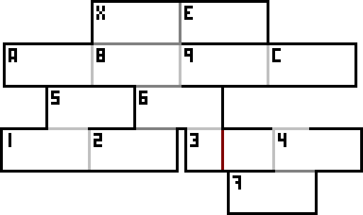 Level layout. Really hard to describe in text. Sorry.