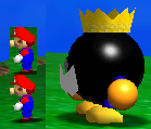 Scale chart of Mario vs. King Bob-Omb.
