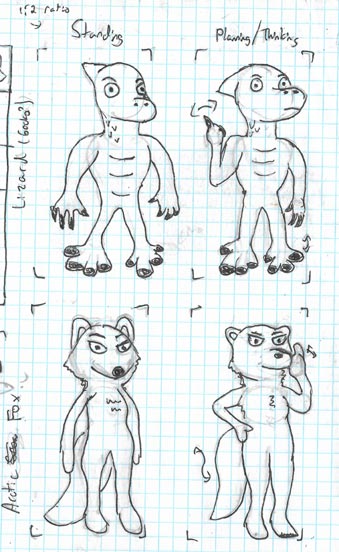 Sprites as drawn on graph paper