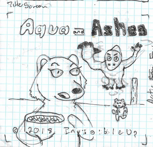Title screen as drawn on graph paper