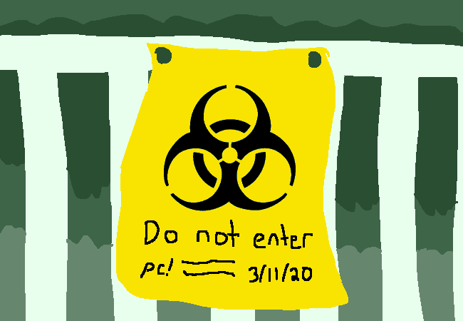 Quarantine warning