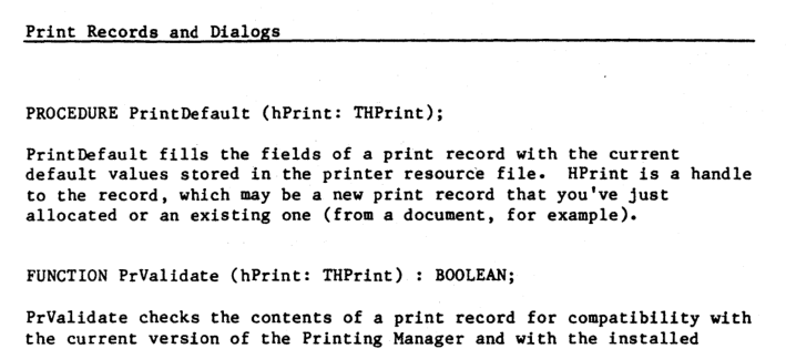 Pascal source code listing from Macintosh Inside