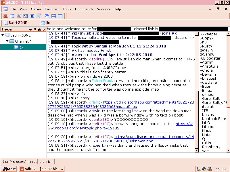 An IRC client open to a discussion about IRC clients